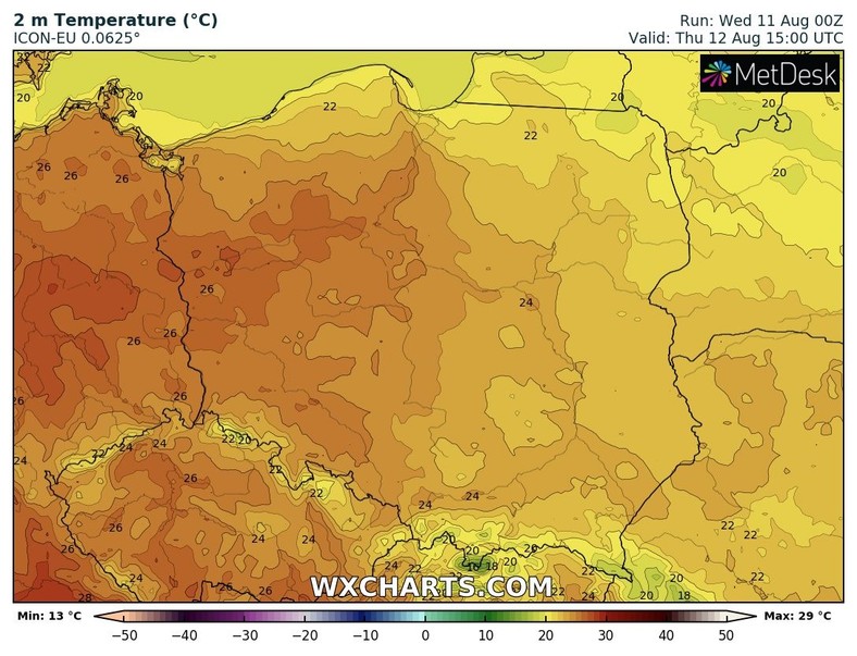 Czwartek będzie ciepłym, a na zachodzie wręcz gorącym dniem