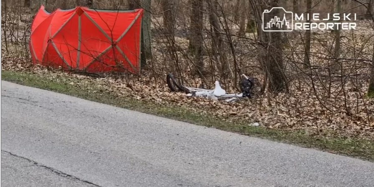 Biały rower. Zmiażdżony. To była prosta droga.