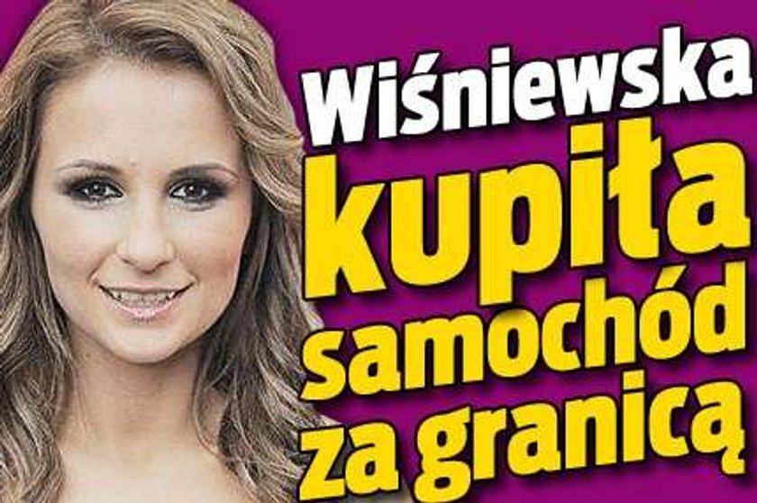 Wiśniewska kupiła auto za granicą