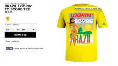 Adidas wycofuje koszulki promujące Mundial w Brazylii, gdyż uznano je za seksistowskie