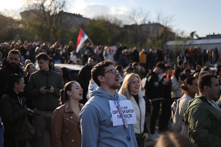 Protest ispred Informera