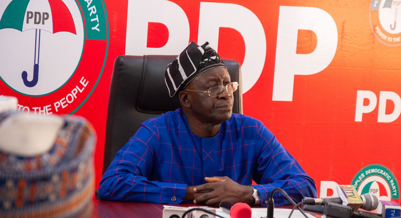 National Chairman of the People’s Democratic Party (PDP), Dr Iyorchia Ayu.