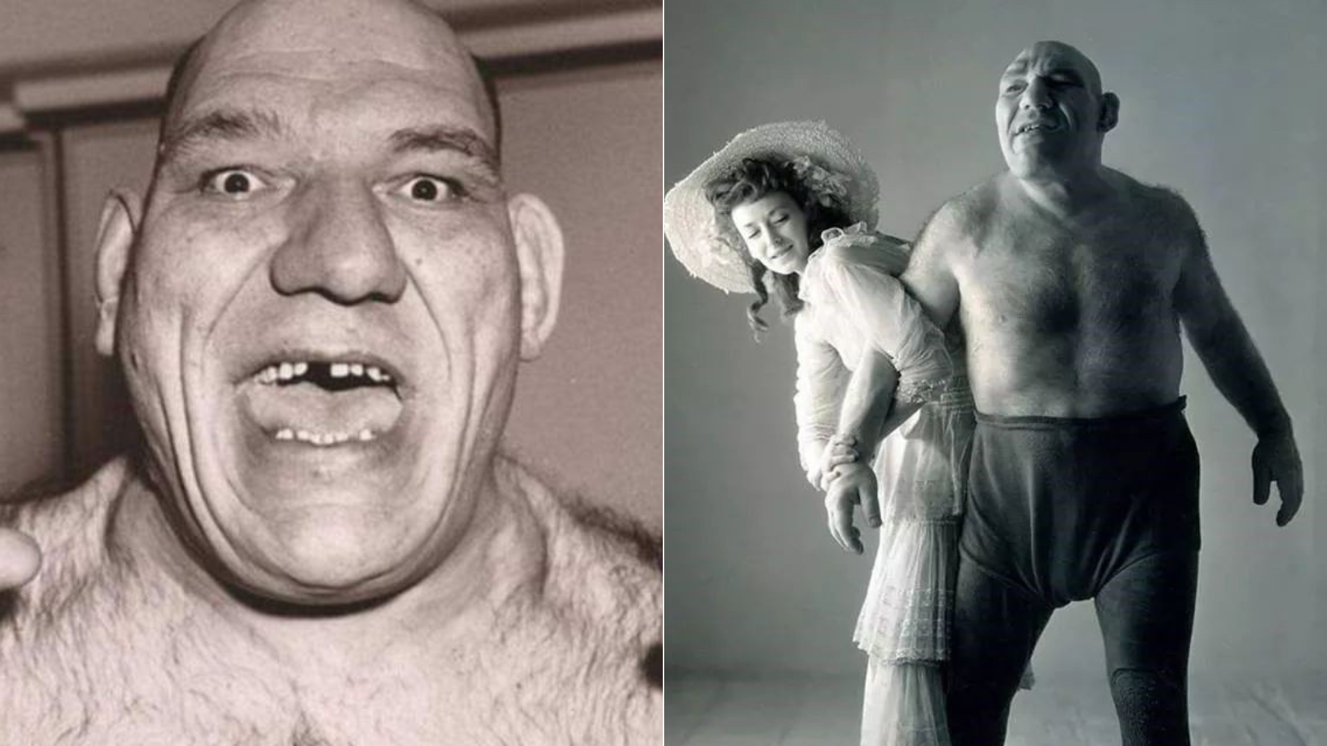 Real Shrek Il souffrait d'une maladie rare et est devenu lutteur. Ils