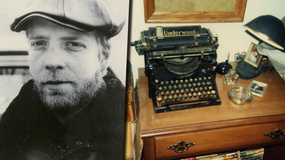 Breece D'J Pancake. Obok jego maszyna do pisania z 1920 r.