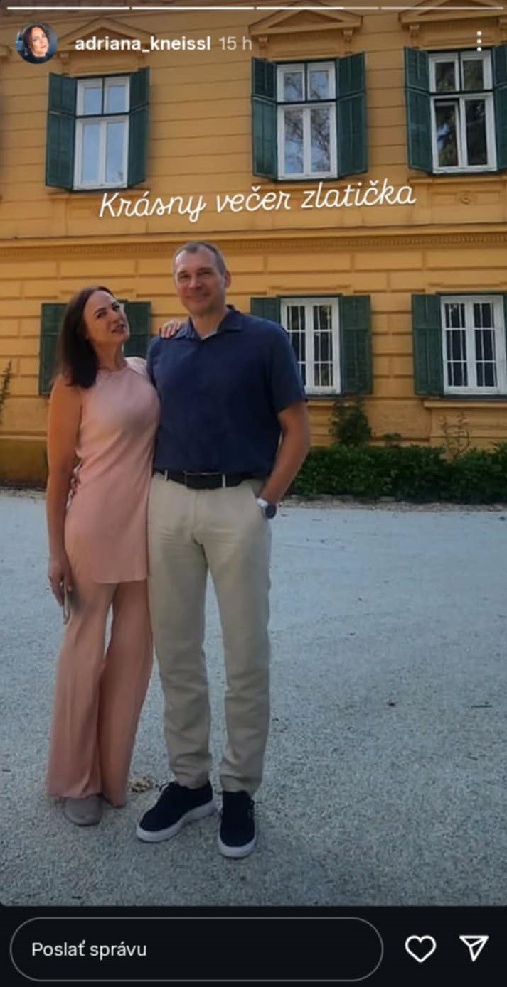 Adriana Kneissl s manželom Christianom.