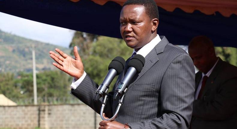 Machakos Governor Alfred Mutua during a past event 