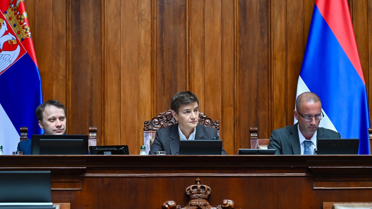 Ana Brnabić, Sednica Skupštine