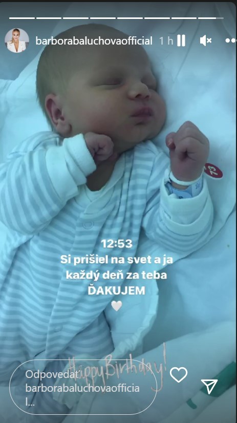 Speváčka zverejnila i fotku synčeka, na ktorej je ešte bábätko. 