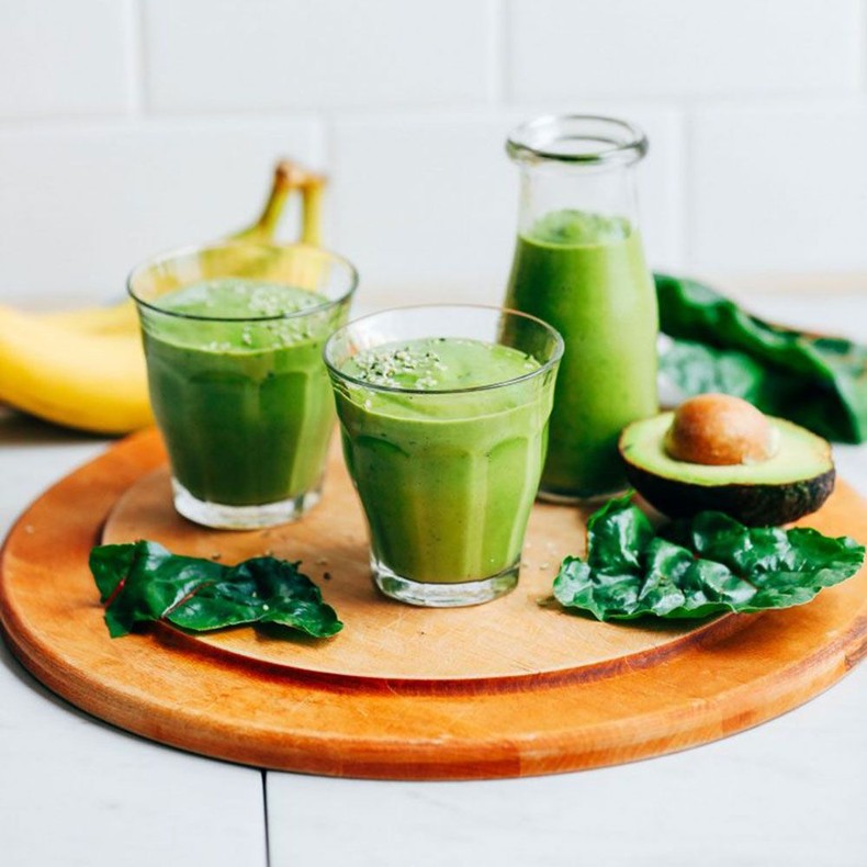Minimalist Baker Creamy Avocado Banana Green Smoothie
