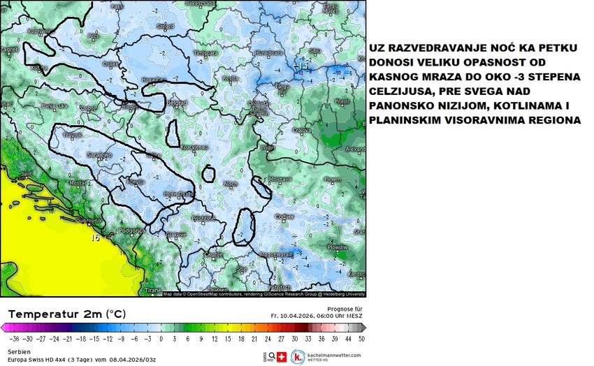 Opasnost od kasnog mraza