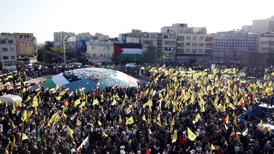 Propalestyńskie demonstracje w Teheranie