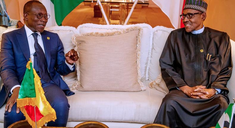 President Muhammadu Buhari and President Patrice Talon of Benin Republic [Twitter/@GovNigeeria]