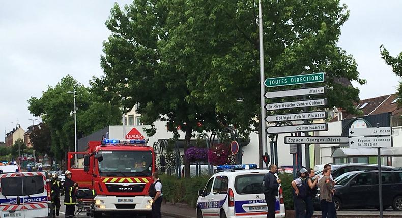 Priest killed in hostage situation in northern France - police