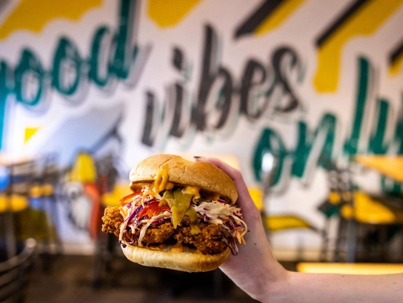The crispy chicken sandwiches from Flip the Bird were so tasty.Sarah Sweeney/Endicott College