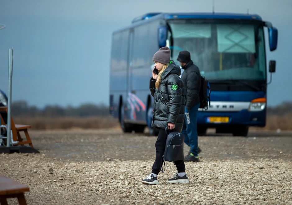 Ukrajinske izbeglice kod granice sa Moldavijom