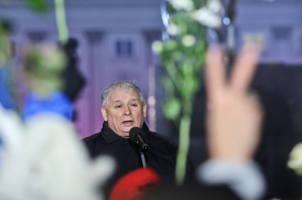 Prezes PiS Jarosław Kaczyński, PAP/Rafał Guz