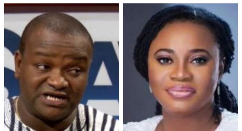 Hassan Ayariga and Charlotte Osei