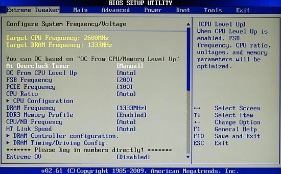 Extreme Tweaker – głównie tu przebywają podczas wizyt w BIOS-ie podkręcacze