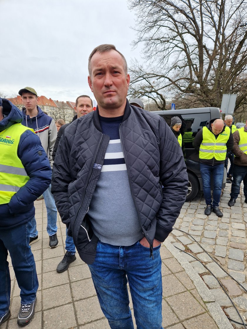 Protest rolników w Szczecinie.