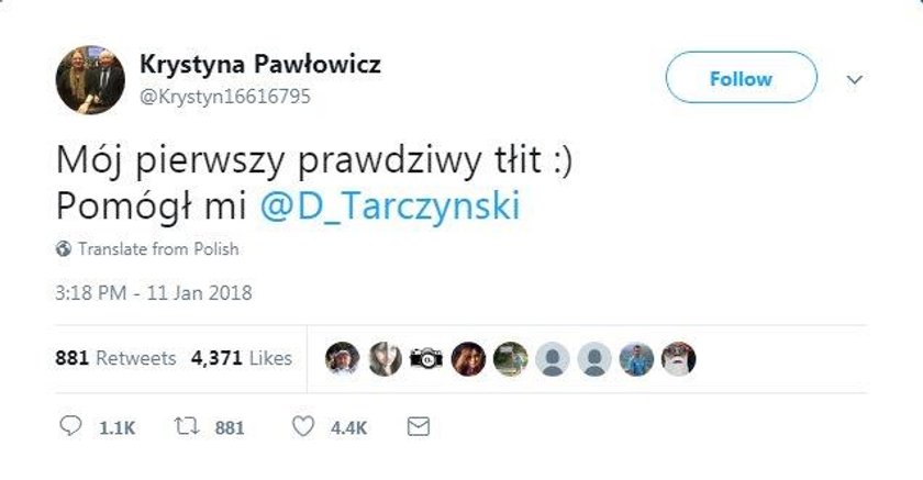 Krystyna Pawłowicz założyła konto na Twitterze