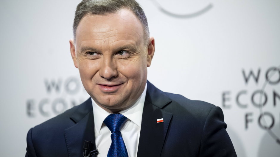 Andrzej Duda podczas Forum Ekonomicznego w Davos