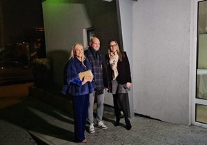 Mihajlo Šaulić sa majkom i ženom