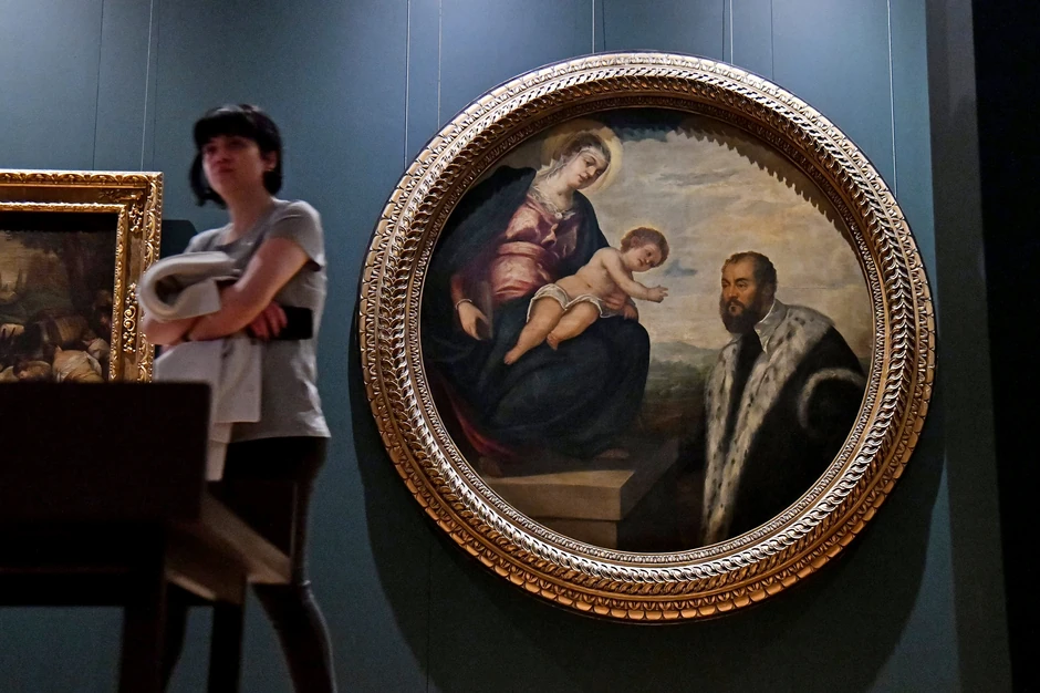 Jakopo Tintoreto "Bogorodica sa detetom i donatorom", 16. vek