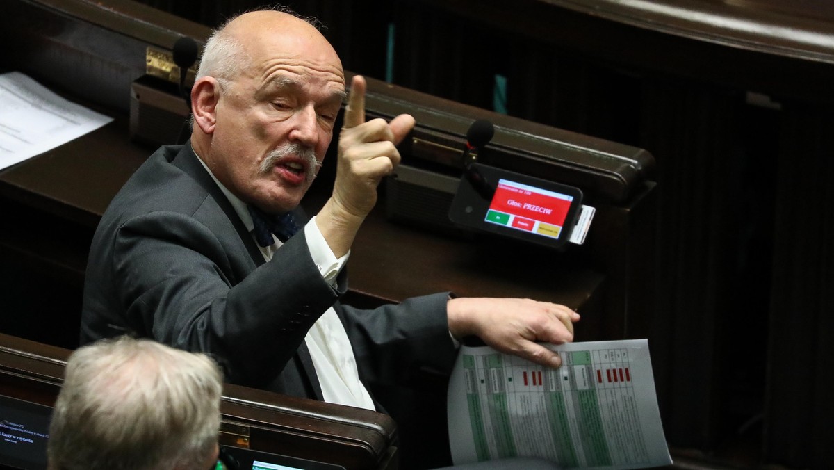 Janusz Korwin-Mikke schowany przez Konfederację. "Został o to poproszony"