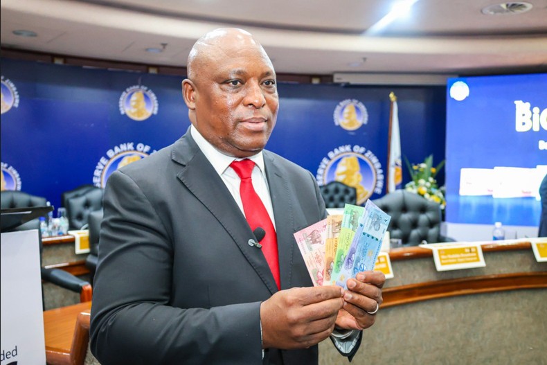 The Reserve Bank Governor, Dr John Mushayavanhu launched the BiG5 ZiG upgraded banknotes /@ReserveBankZIM
