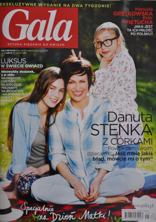 Danuta Stenka z córkami