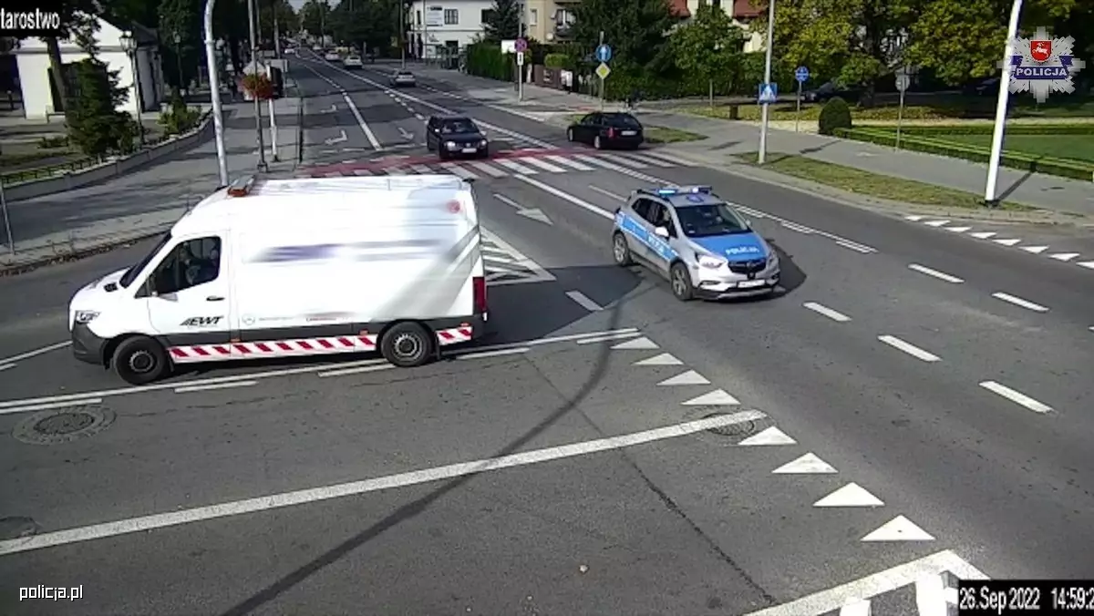 Policja eskortowała auto z rannym dzieckiem przez 40 km