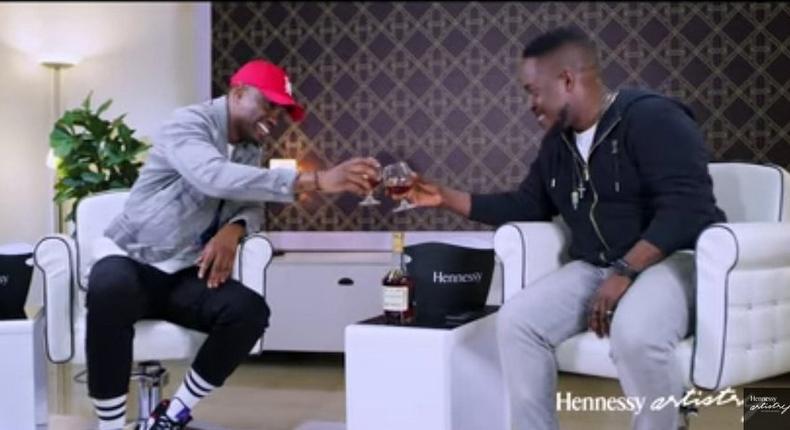 MI Abaga and Vector on Hennessy's 'The Conversation.' (Hennessy Nigeria)