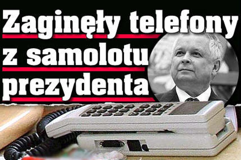 Zniknęły telefony z tupolewa