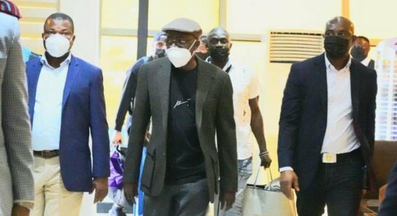 Bola Tinubu returns from London.