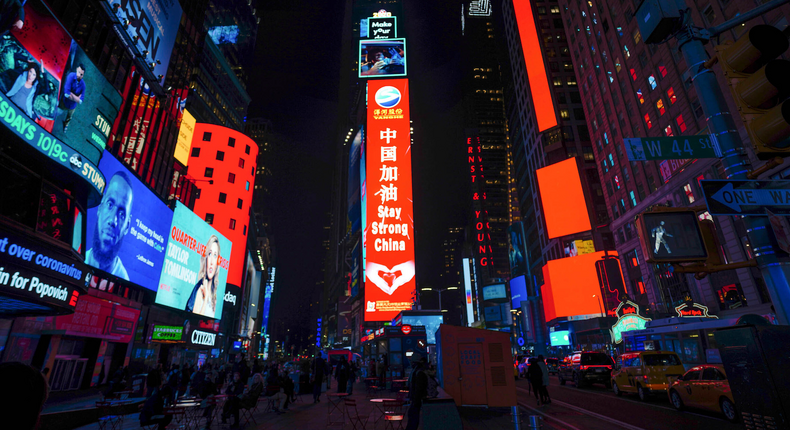 times square coronavirus