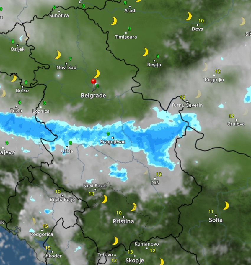 Radarski snimci u 23h