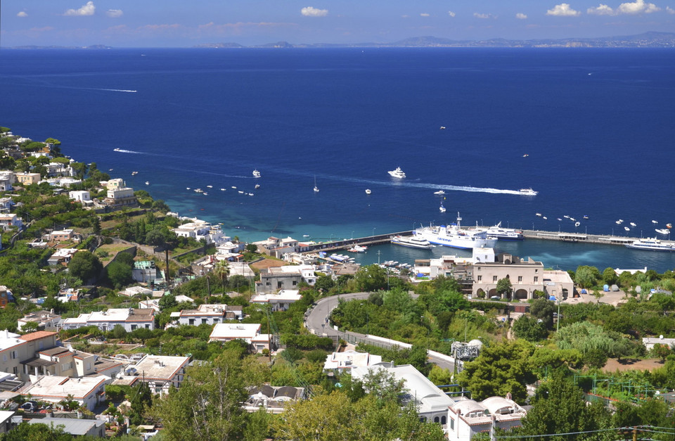 Capri - nabrzeże Marina Grande