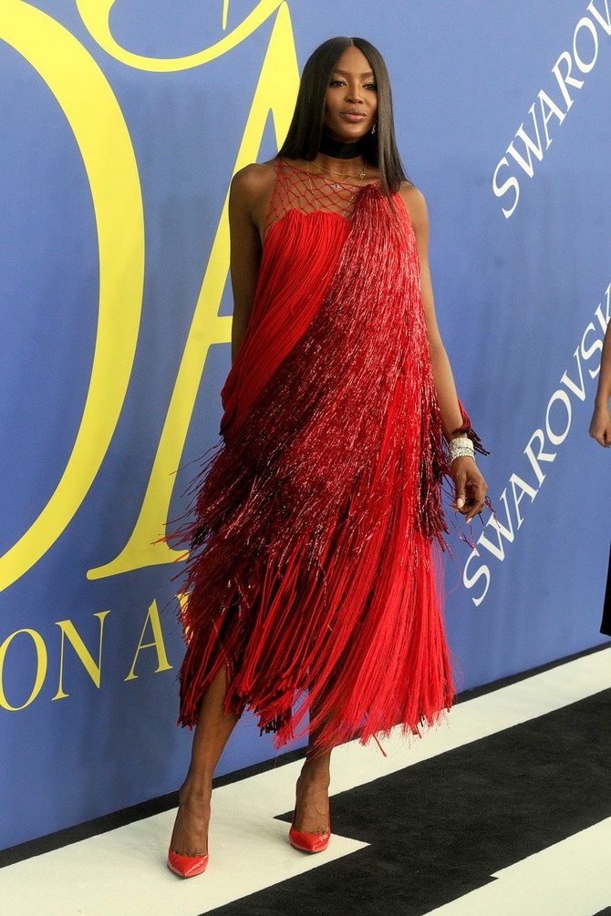 Naomi Kembel na dodeli CFDA nagrada 2018. u Njujorku