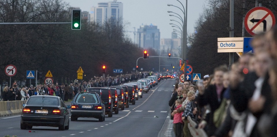 WARSZAWA KATASTROFA SAMOLOTU ULICE TRUMNY KONDUKT