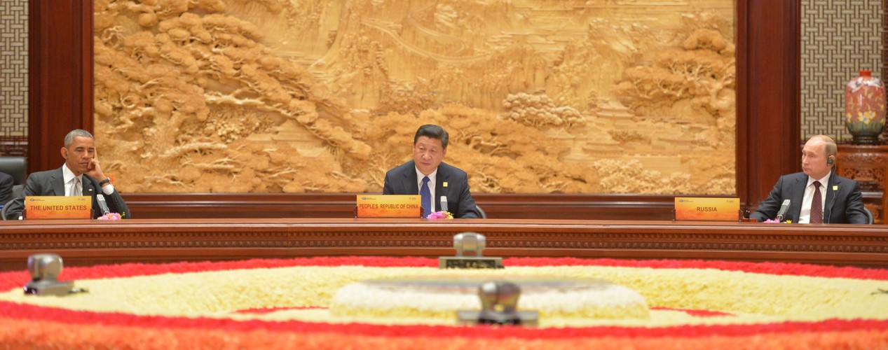 Władimir Putin i Barack Obama na szczycie APEC