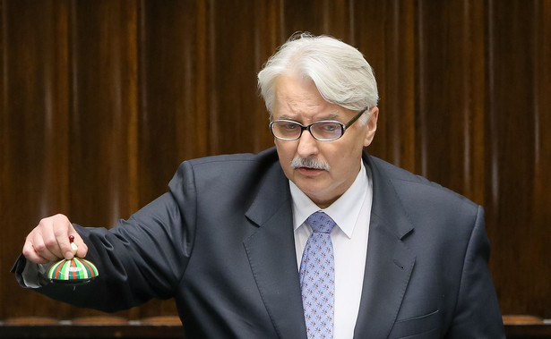 Waszczykowski: Cieszymy się, że w KE nastąpiła jakaś refleksja