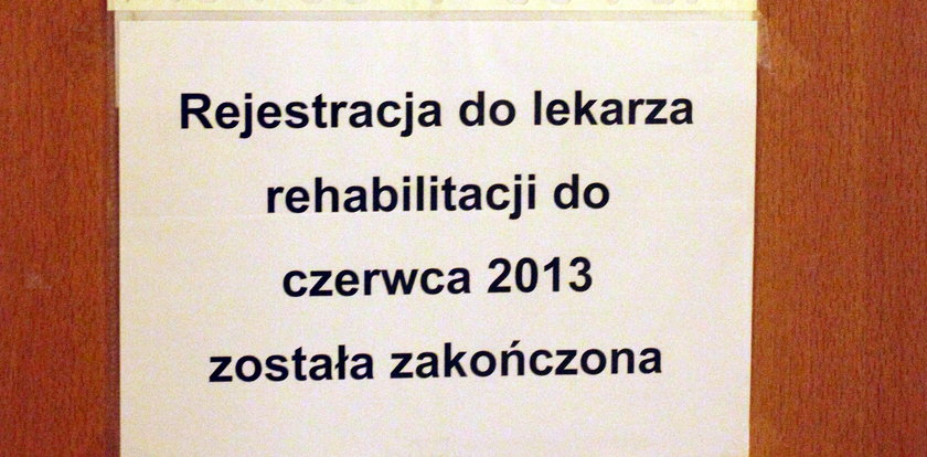 Nie ma miejsc na rehabilitacji