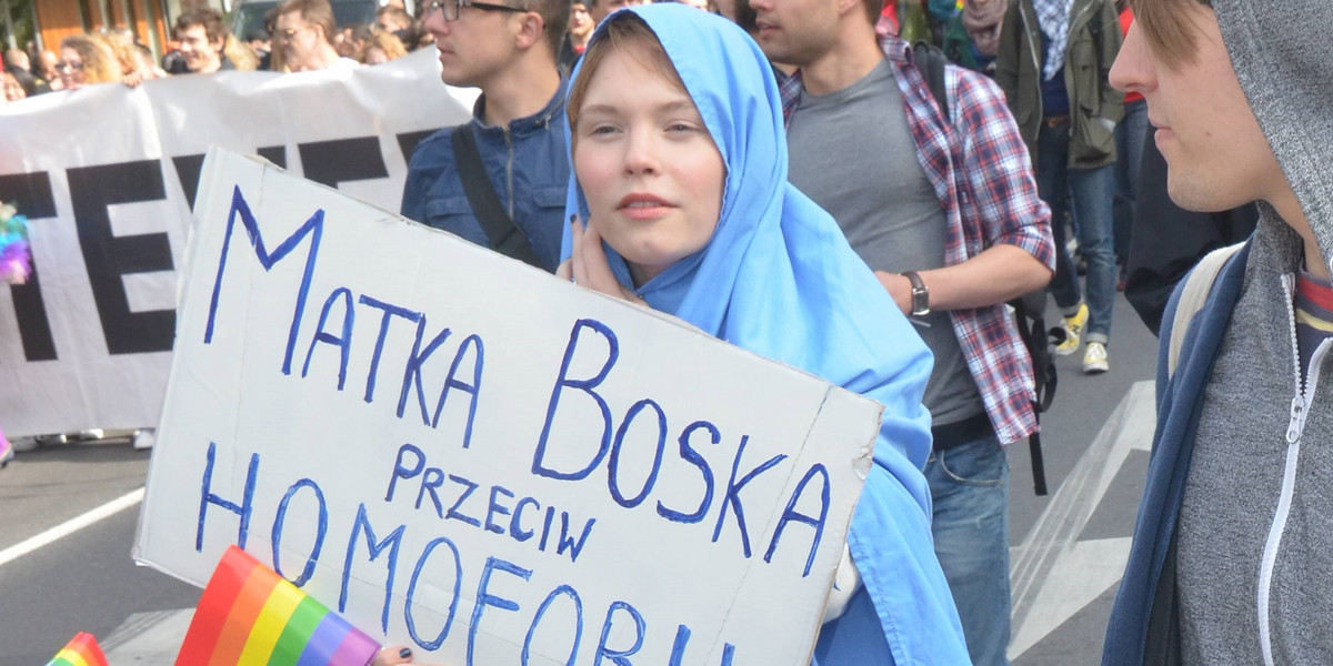 Agata Trzebuchowska na Paradzie Równości