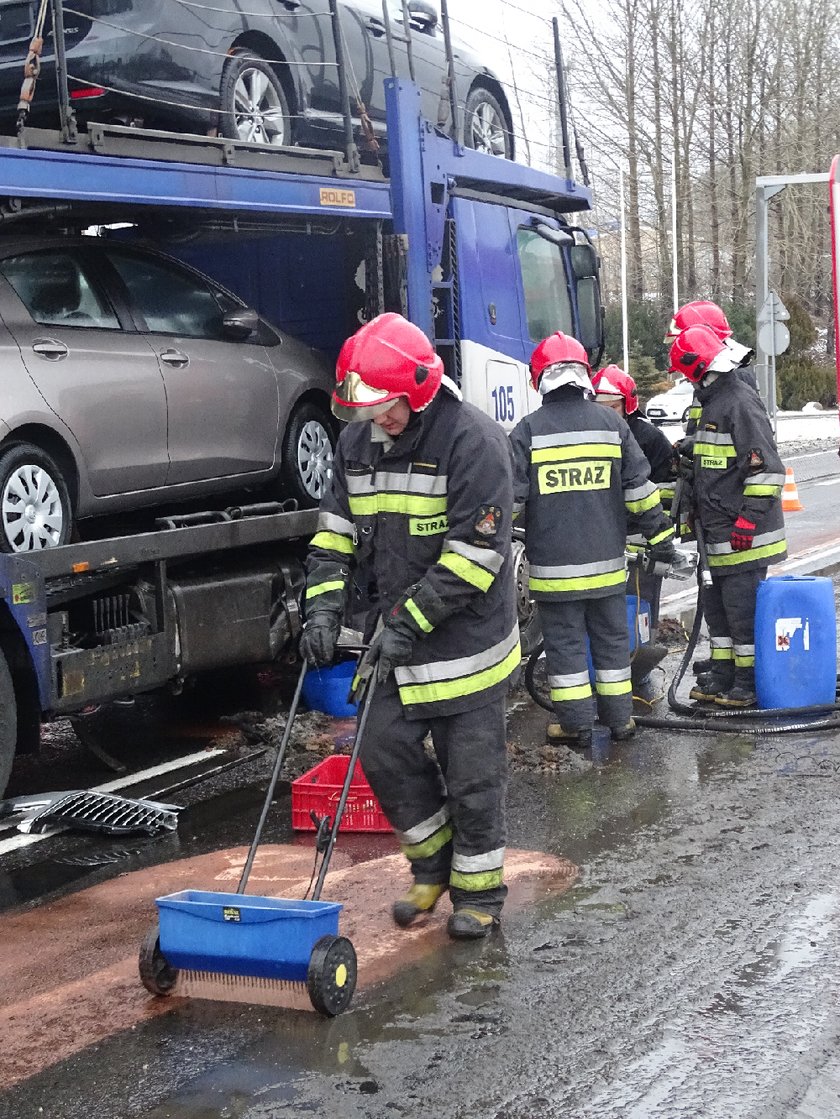 Skoda wpadła pod siedem aut