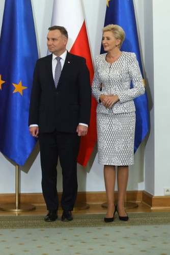 Andrzej Duda i Agata Kornhauser-Duda