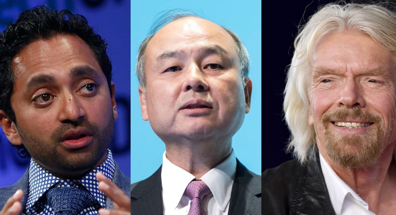 Chamath Palihapitiya, SoftBank's Masayoshi Son, and Richard Branson have all dived into the SPAC frenzy.