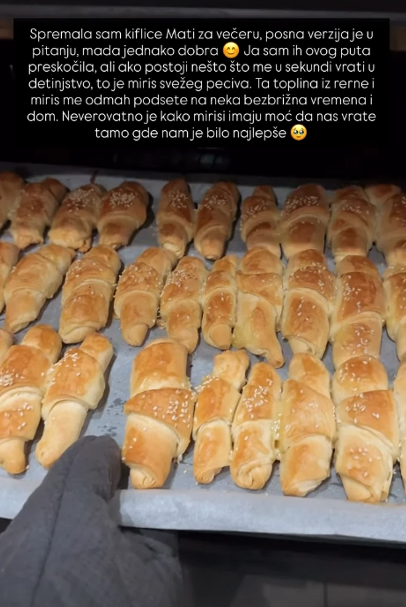 Danijela Dimitrovska sprema kiflice