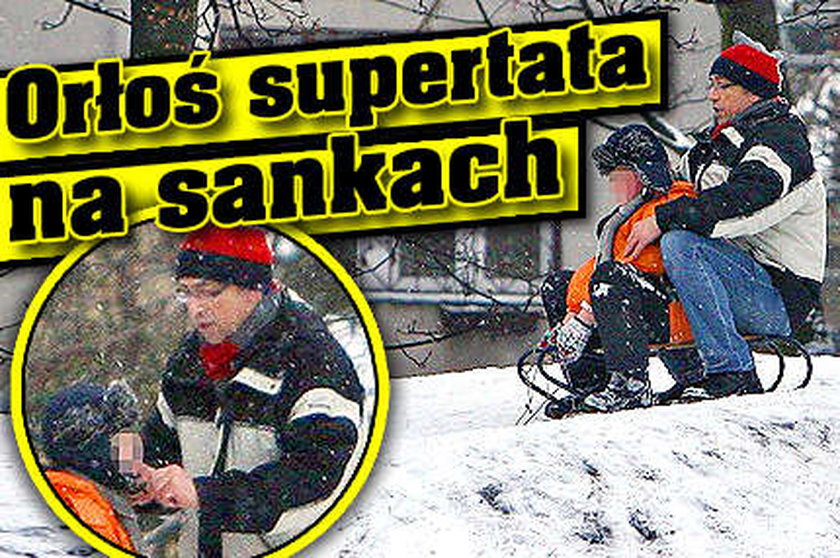 Orłoś: supertata na sankach