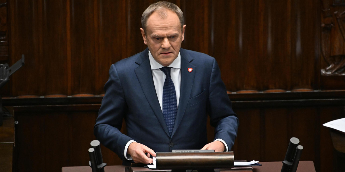 Donald Tusk w Sejmie. 