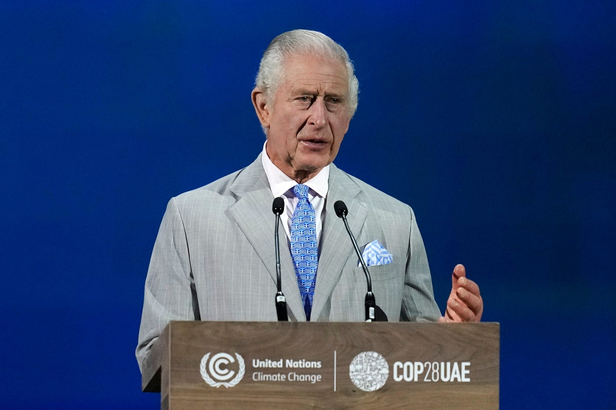 Konferencia OSN o zmene klímy COP28 v Dubaji - britský kráľ Karol III.